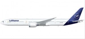 Snapfit Boeing 777-9 D-ABTA Lufthansa (1:250)
