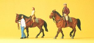 Horses (2) and Riders Exclusive Figure Set
