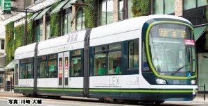 HER Hiroden 1000 LEV Green Mover LEX Tram