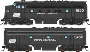 EMD F7 Diesel A-B Set Penn Central 1650/3460 (DCC-Sound)