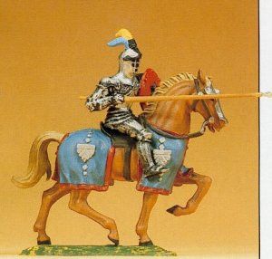 Knight Riding with Lance Figure