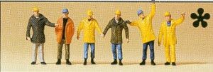 Workers in Protective Clothes (6) Figure Set