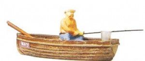 Angler in a Boat Figure