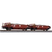 2 unit Ballast Wagon Set with Ballast Load, SOB, era VI