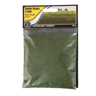 4mm Static Grass Dark Green