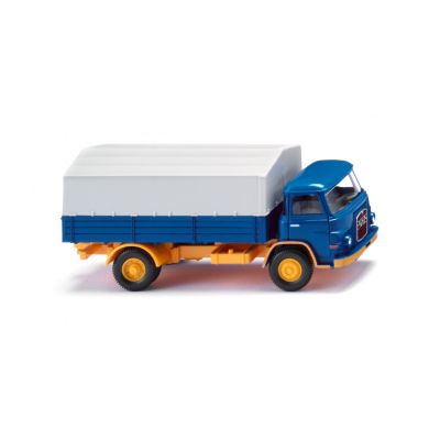 MAN 415 Flatbed Truck Blue/Melon Yellow 1960-67