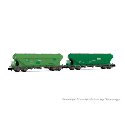 RENFE TT5 Silo Wagon Set Green (2) V