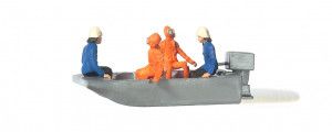 Rescue/Dive Crew in Boat (6) Figure Set