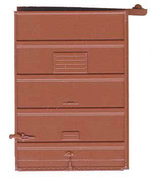 7' 5 Panel Superior High Tack Doors Boxcar Red