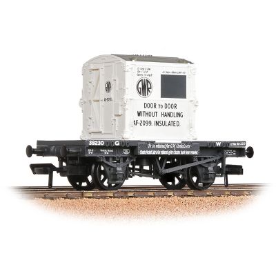 Conflat Wagon GWR Grey With 'GWR' AF Container [W, WL]