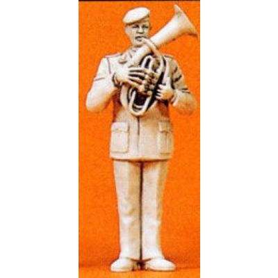 Military Musician Tenor Horn Player Unpainted Figure