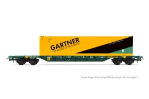 Cemat Sgnss 4 Axle Wagon w/Gartner Container Load V