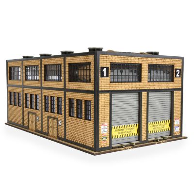 HO/OO Scale Modern Engine House Kit withMotorised Doors