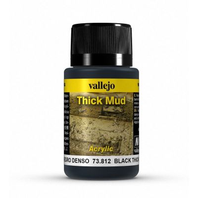 Vallejo Weathering Effects 40ml - Black Thick Mud