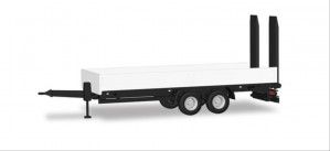 Deep Loading Trailer with Ramps White