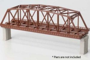 (R060) Double Track Iron Bridge Brown 220mm