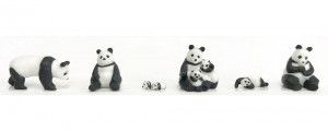 Panda Figure Set