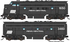 EMD F7 Diesel A-B Set Penn Central 1683/3464
