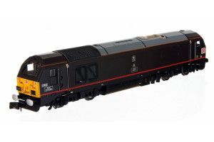 Class 67 006 Royal Sovereign DB Royal Claret (DCC-Fitted)