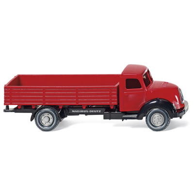 Magirus Sirius Flatbed Truck Red