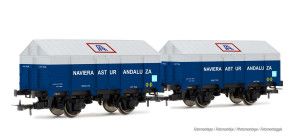 RENFE PX Naviera Astur Andaluza Covered Wagon Set (2) III