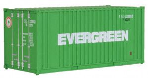 20' Ribbed Side Assembled Container Evergreen