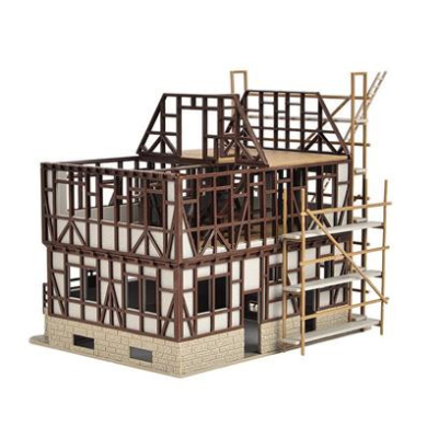 Half Timbered House Under Construction Kit