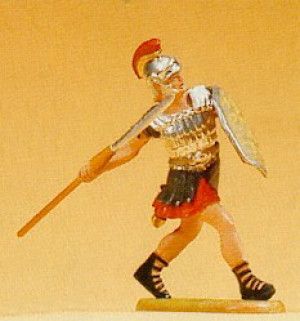 Roman Running with Spear Figure