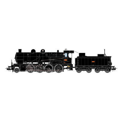 *SNCF 140C Black Steam Locomotive III (DCC-Sound)