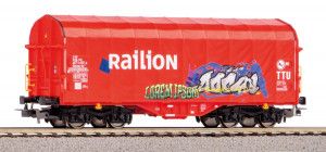 Expert NS Railion Graffitied Tarpaulin Wagon V