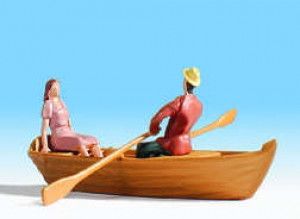 Rowing Boat with Figure
