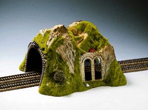 Double Track Straight Tunnel 30x28x17cm