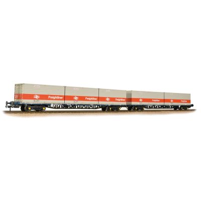 BR FGA Outer Flats 2-Pack BR Blue with BR Freightliner ISO Conts. [WL]