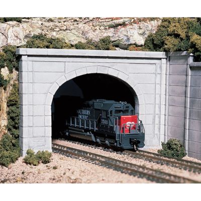 HO Concrete Double Tunnel Portal