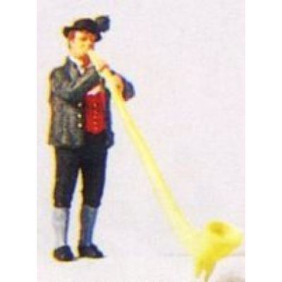 Alpine Horn Blower Figure