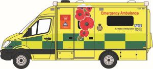 Mercedes Ambulance London Ambulance Service Remembrance Day