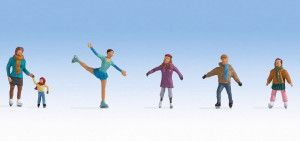 Ice Skaters (6) Figure Set