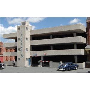 Low Relief Four-Story Parking Garage