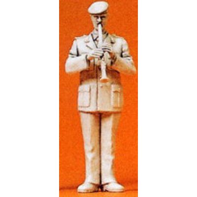 Military Musician Male Clarinet Player Unpainted Figure