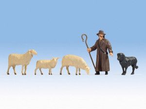 Shepherd & Sheep Figure Set