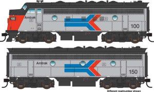 EMD F7 Diesel A-B Set Amtrak 151 (DCC-Sound)