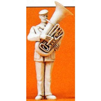 Military Musician Tuba Player Unpainted Figure