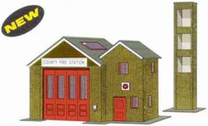 Country Fire Station Card Kit