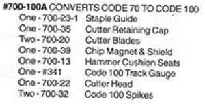 Conversion Kit Code 70 to 100