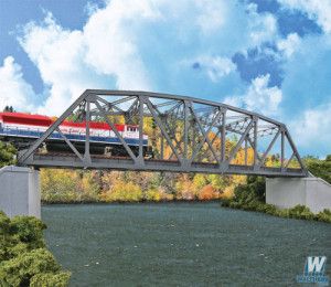 Double Track Railroad Arched Pratt Truss Bridge Kit