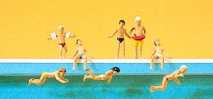 Children at the Pool (8) Exclusive Figure Set