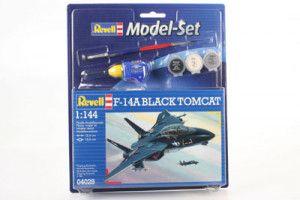 US F-14 A Black Tomcat Model Set (1:144 Scale)