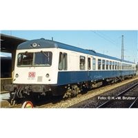 Diesel railcar unit, 628 005-1/628 015-0, ocean blue, Kempten, "Schongau", era V, Pufferbohlen