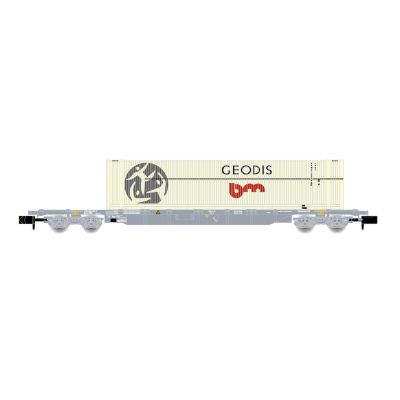 SNCF/Novatrans Sgss Flat Wagon w/45' Geodis Container V