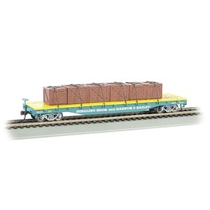 Ringling Bros. and Barnum & Bailey Flat Car W/Crate Load #122 - Blue